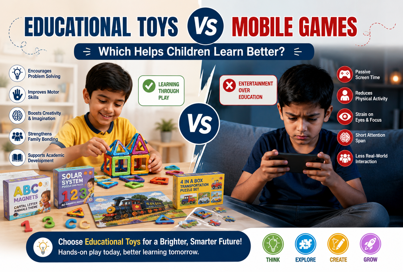 Educational Toys vs Mobile Games: Which Helps Children Learn Better?
