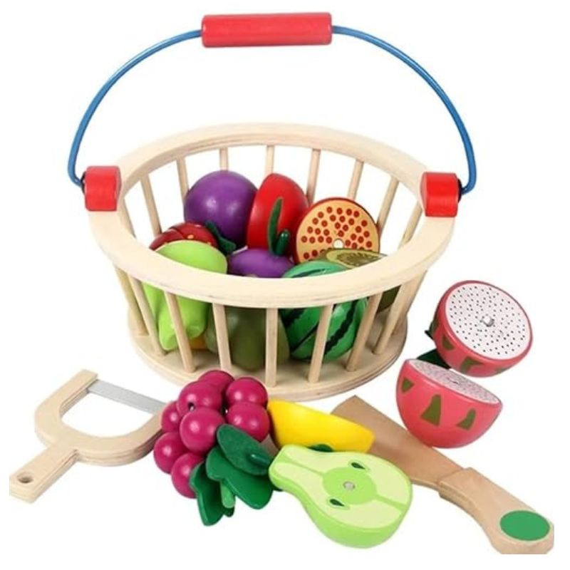 Wooden cutting Fruit Basket
