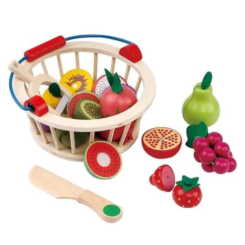 Wooden cutting Fruit Basket