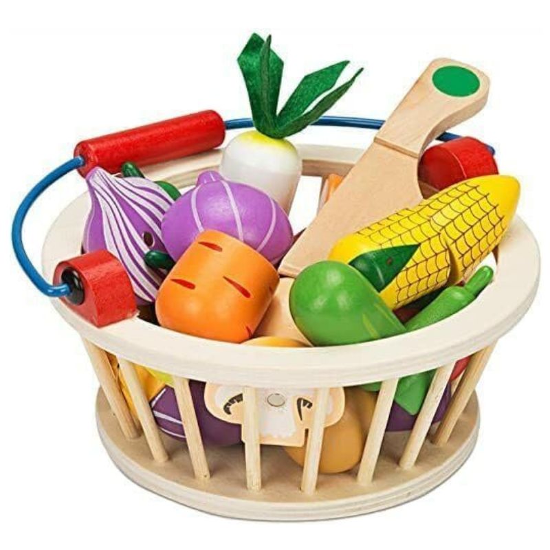 Wooden cutting Vegetable Basket