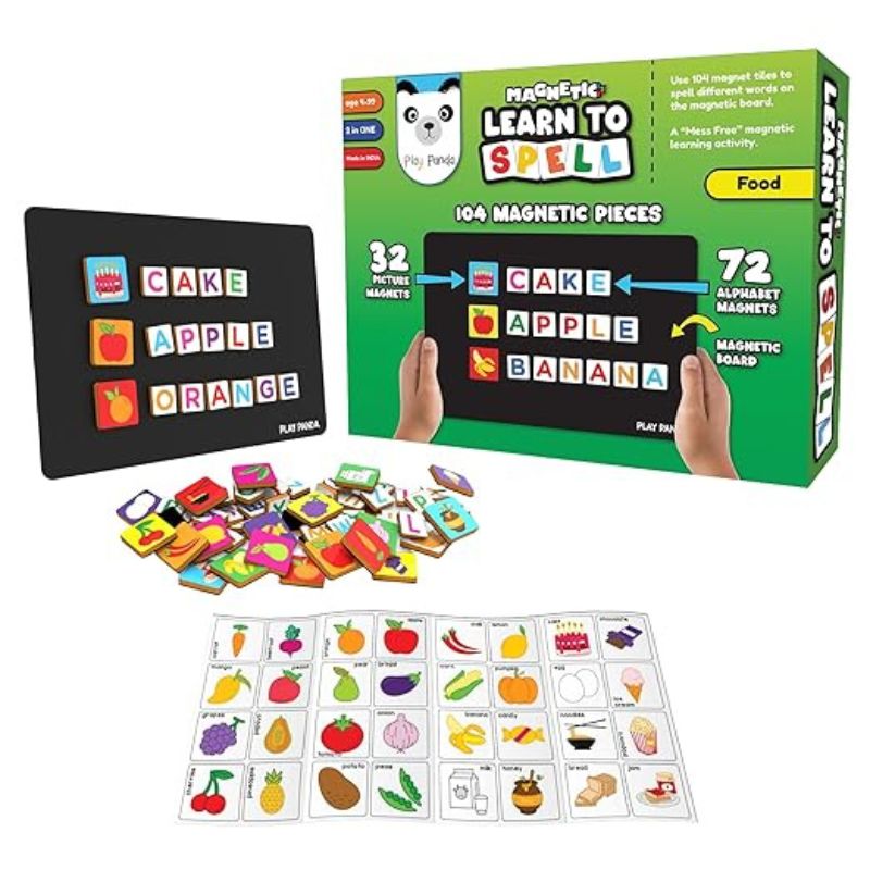 Magnetic Learn to Spell Food
