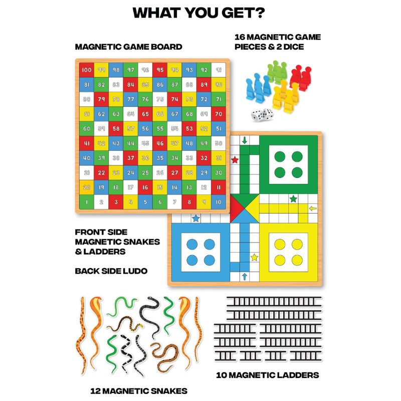 Magnetic Snakes & Ladders Infinity Big