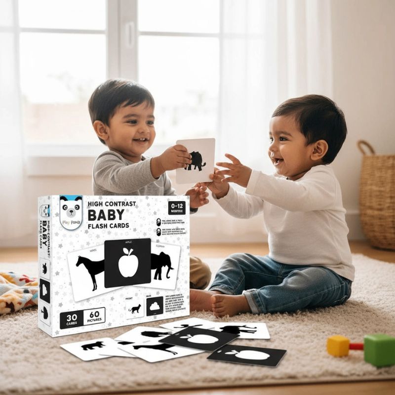 High Contrast Baby Flash Cards  (60 Pictures)