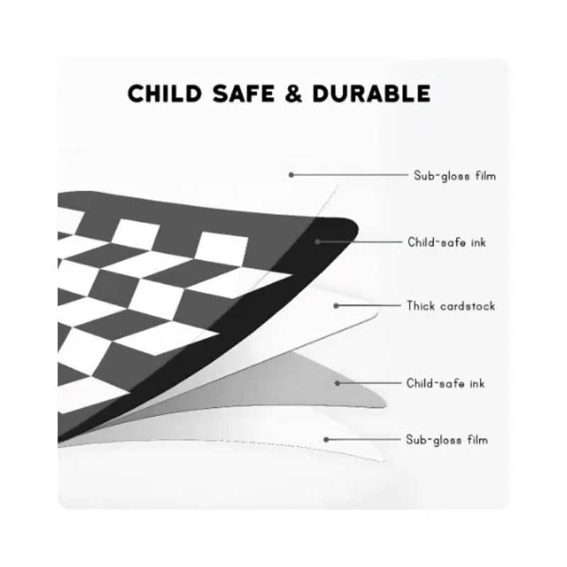 High Contrast Baby Flash Cards (30 Pictures) (Pack Of 6)