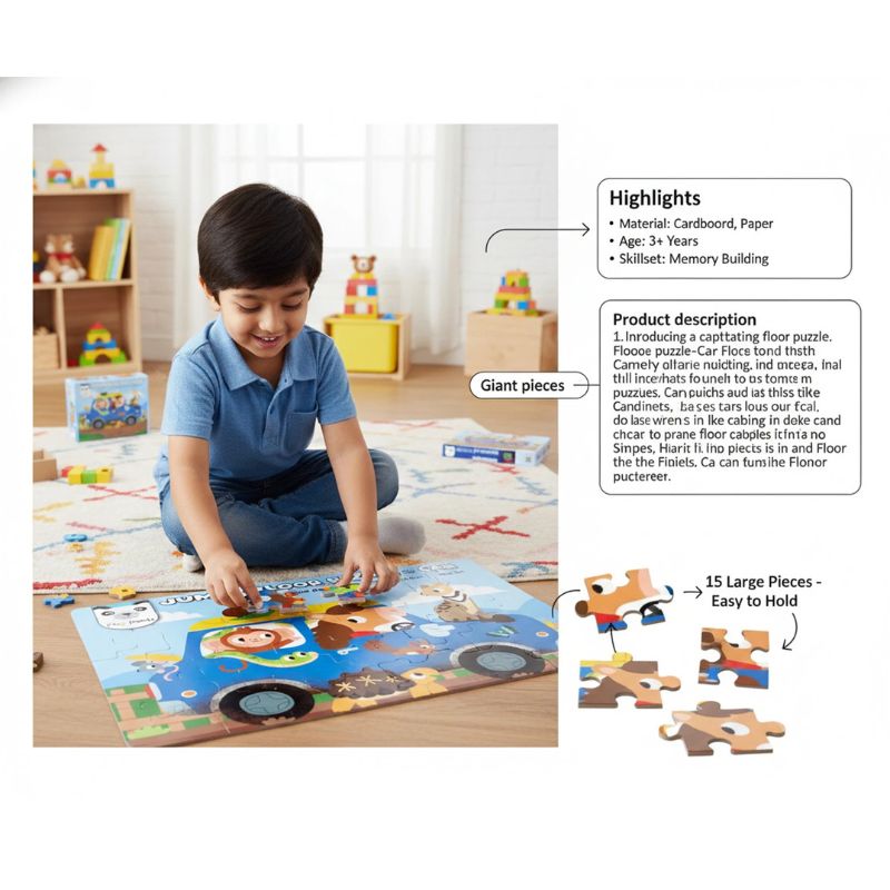 Jumbo Floor Puzzle Car