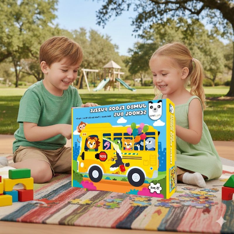 Jumbo Floor Puzzle School Bus