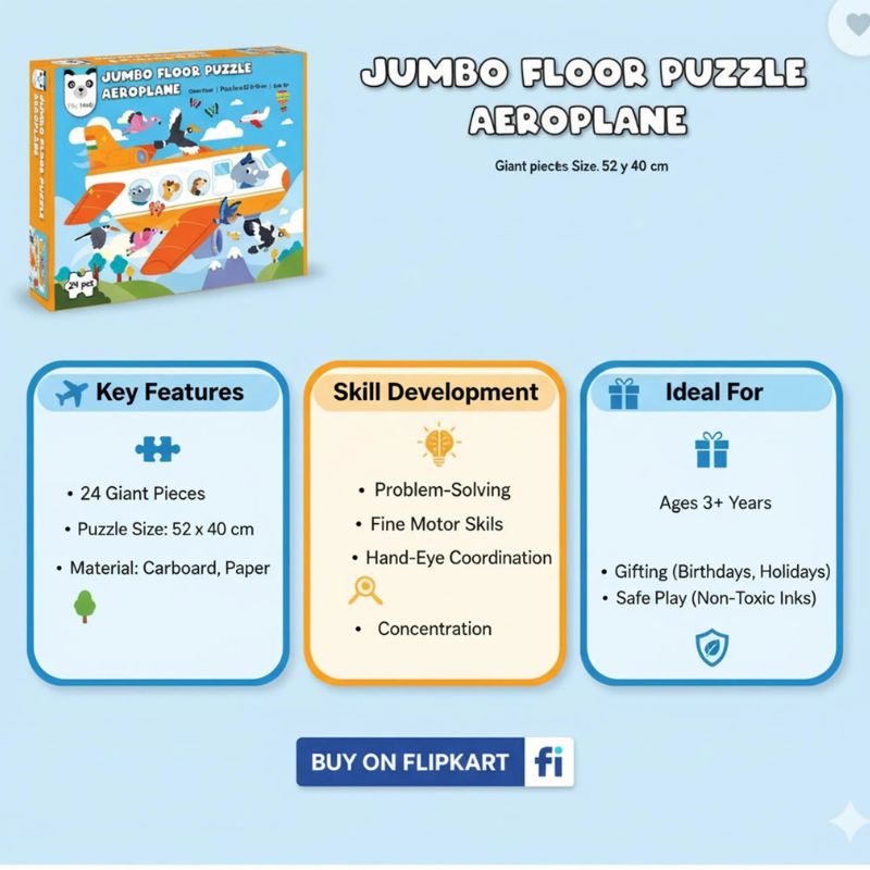 Jumbo Floor Puzzle Aeroplane