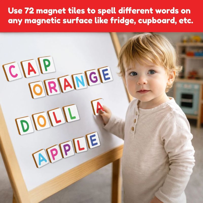 Magnetic Alphabet Tiles (Pack Of 12)