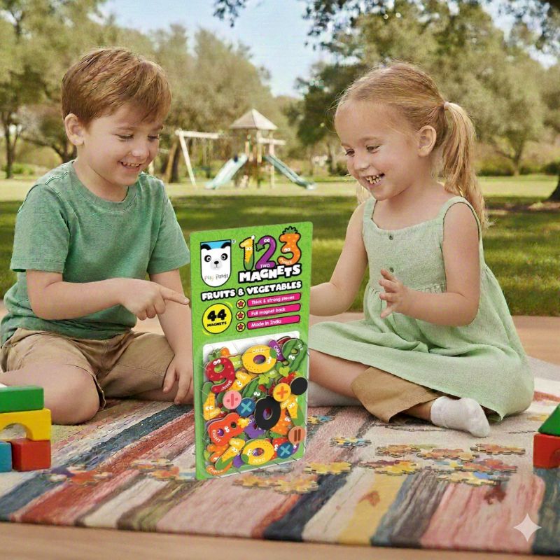 123 Magnets Fruits & Vegetables Theme