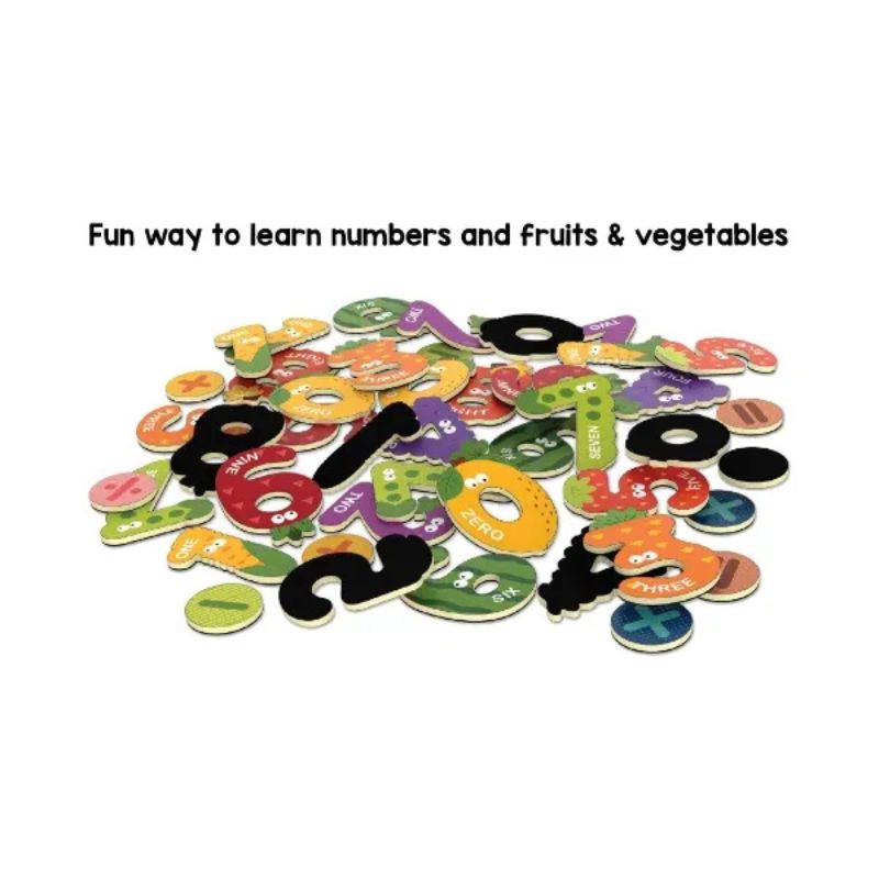 123 Magnets Fruits & Vegetables Theme