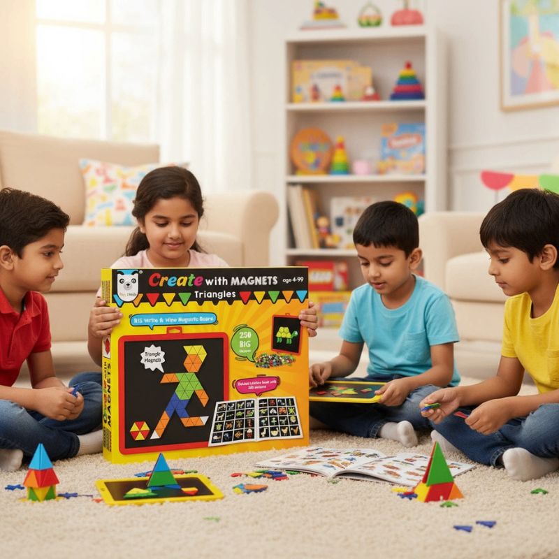 Create with Magnets Triangles