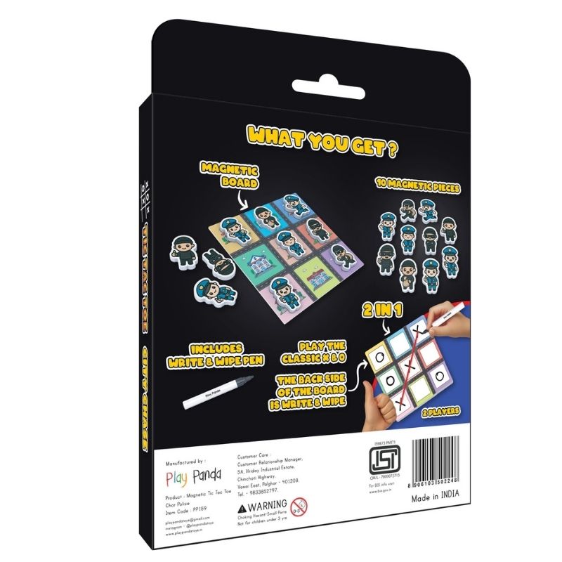 Tic Tac Toe Chor Police (Pack Of 12)