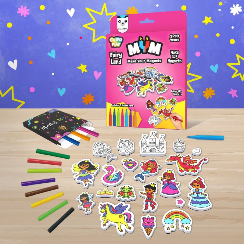 MYM Colour & Play Fairy Land (Pack Of 6)