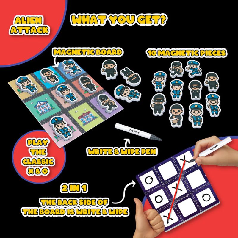 Tic Tac Toe Chor Police (Pack Of 12)