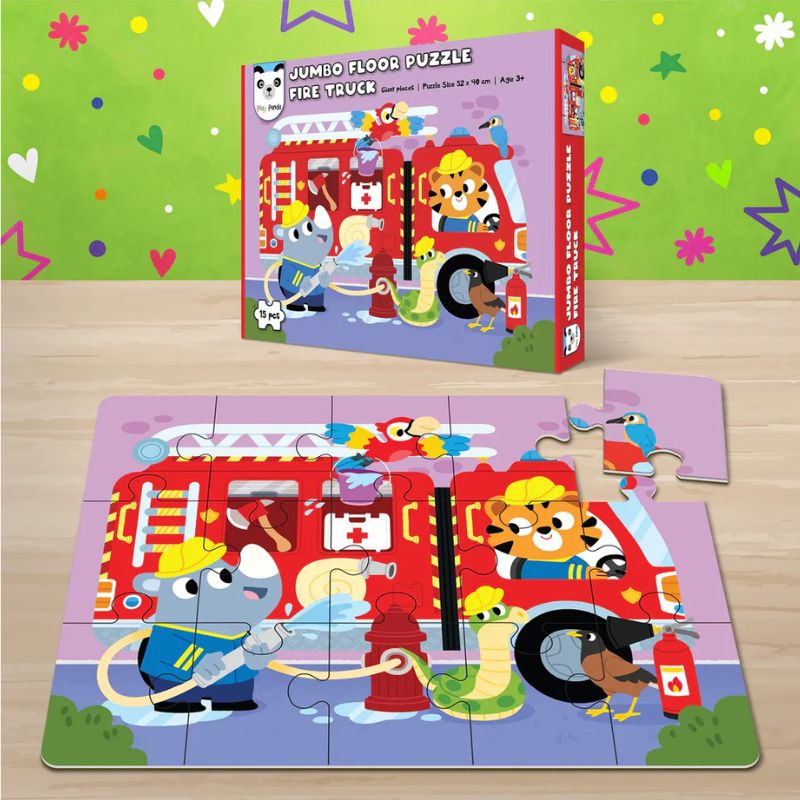 Jumbo Floor Puzzle Fire Truck