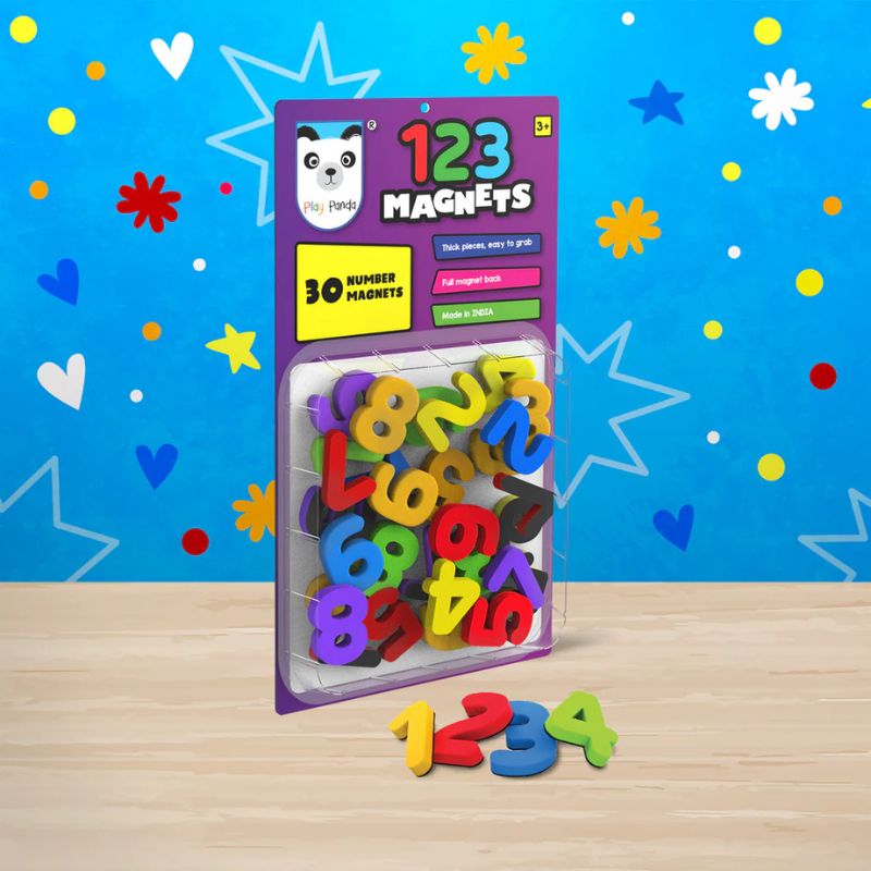 123 Magnets 30 Numbers Magnets (Pack Of 12)