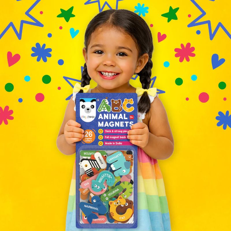 ABC Magnets Capital Letter Animals Theme