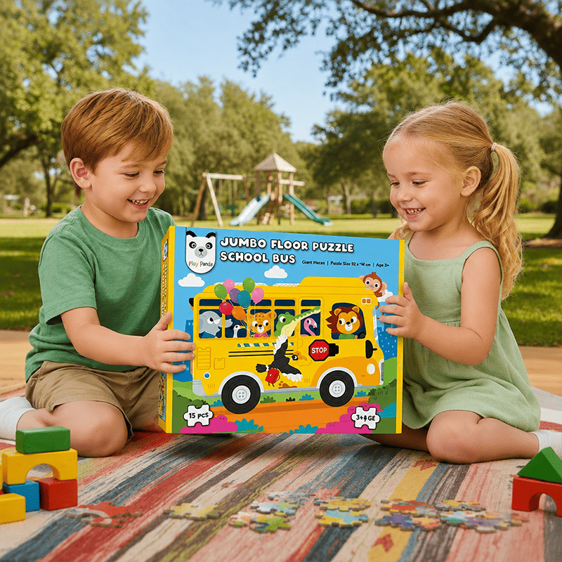 Jumbo Floor Puzzle School Bus