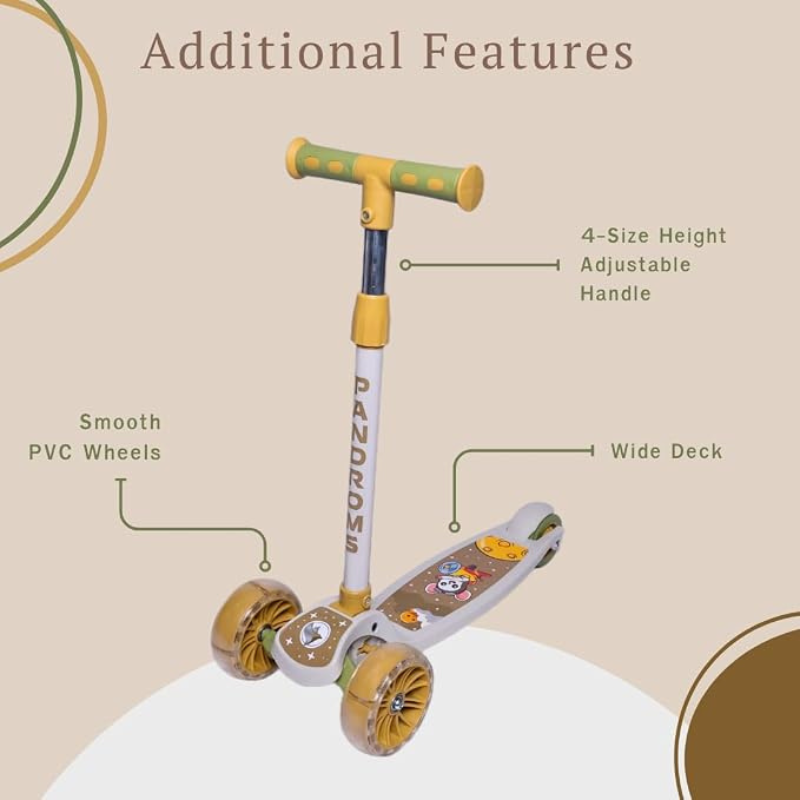 KICK SCOOTER ( LED) - OFFWHITE/BEIGE/OLIVE