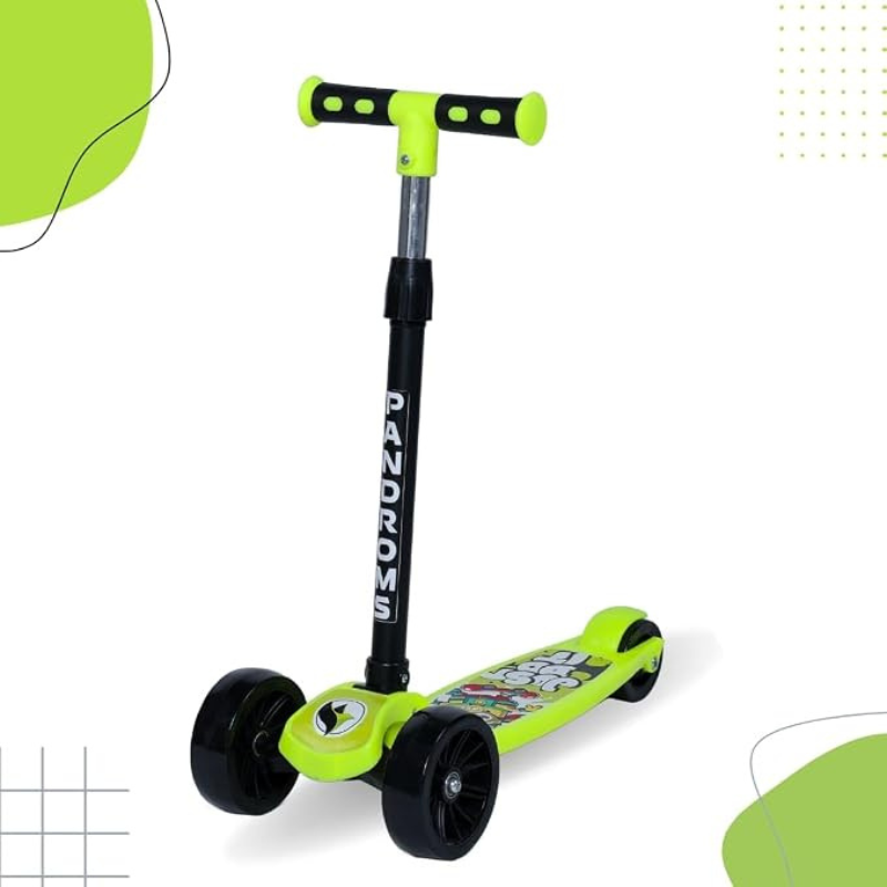 KICK SCOOTER (NON LED) - FL.YELLOW/BLACK
