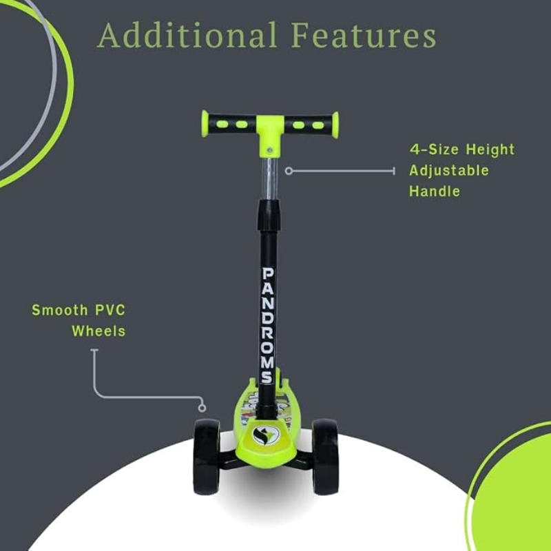 KICK SCOOTER ( LED) - FL.YELLOW/BLACK