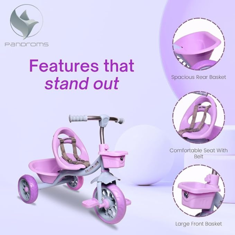 TRICYCLE NON PARENTAL – LAVENDER/BLUE