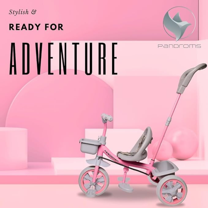 TRICYCLE NON PARENTAL – PINK/GREY