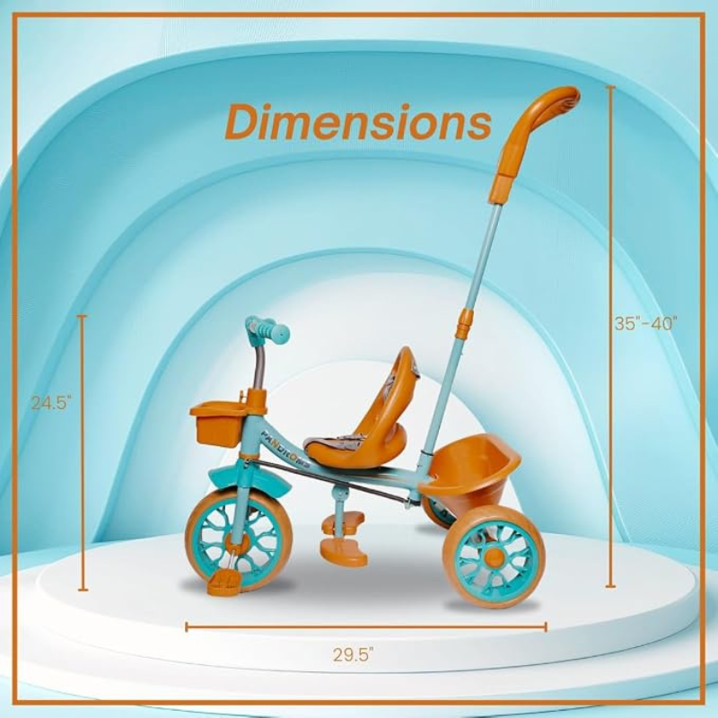 TRICYCLE PARENTAL – BROWN/GREEN