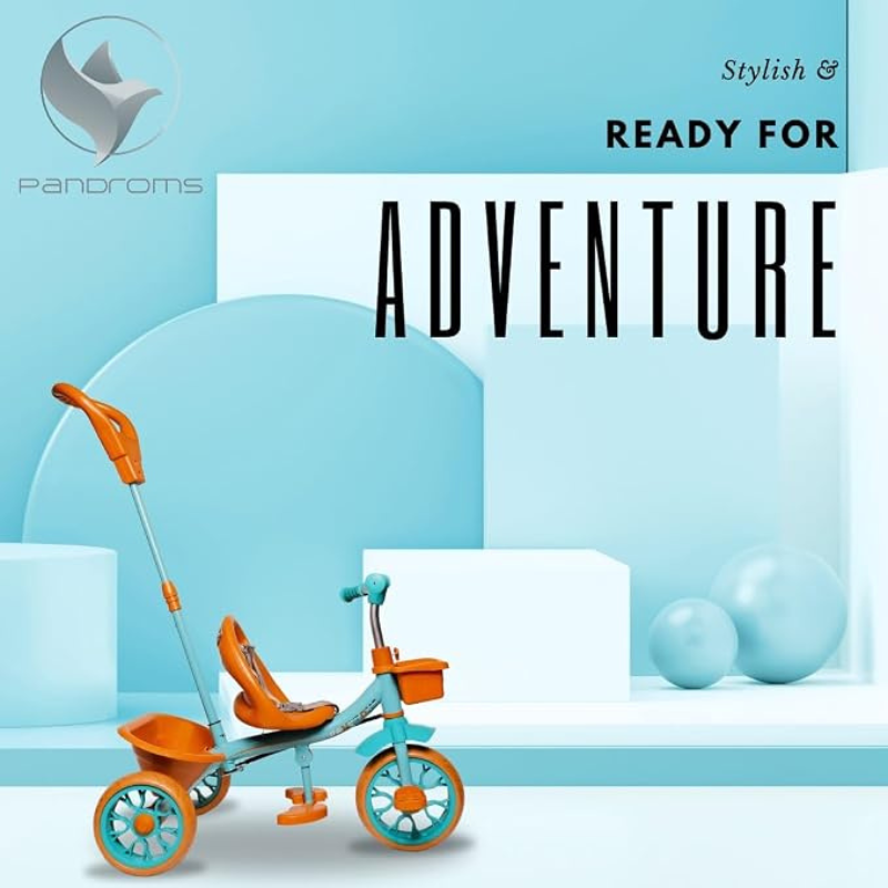 TRICYCLE PARENTAL – BROWN/GREEN