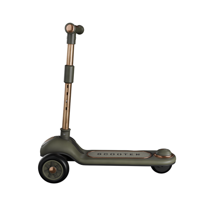 3-WHEEL KICK SCOOTER WITH MUSIC -OLIVE