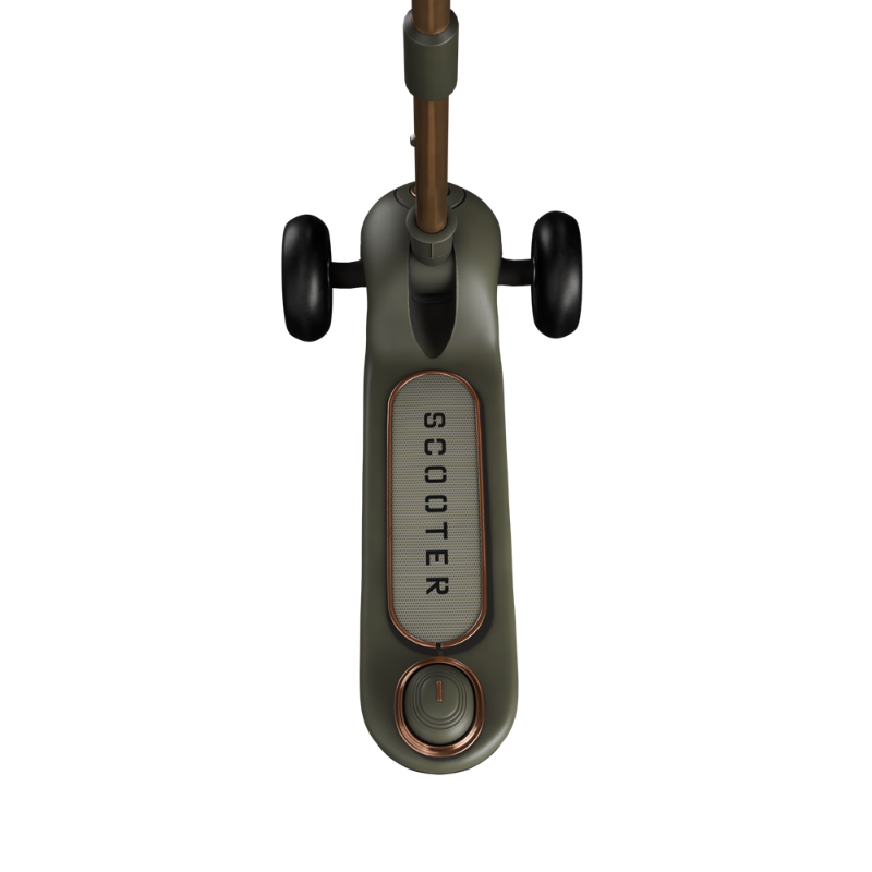 3-WHEEL KICK SCOOTER WITH MUSIC -OLIVE