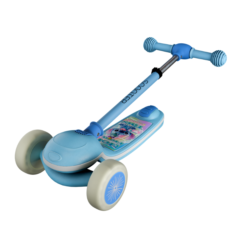 3-WHEEL KICK SCOOTER WITH MUSIC & LED STRIP -BLUE