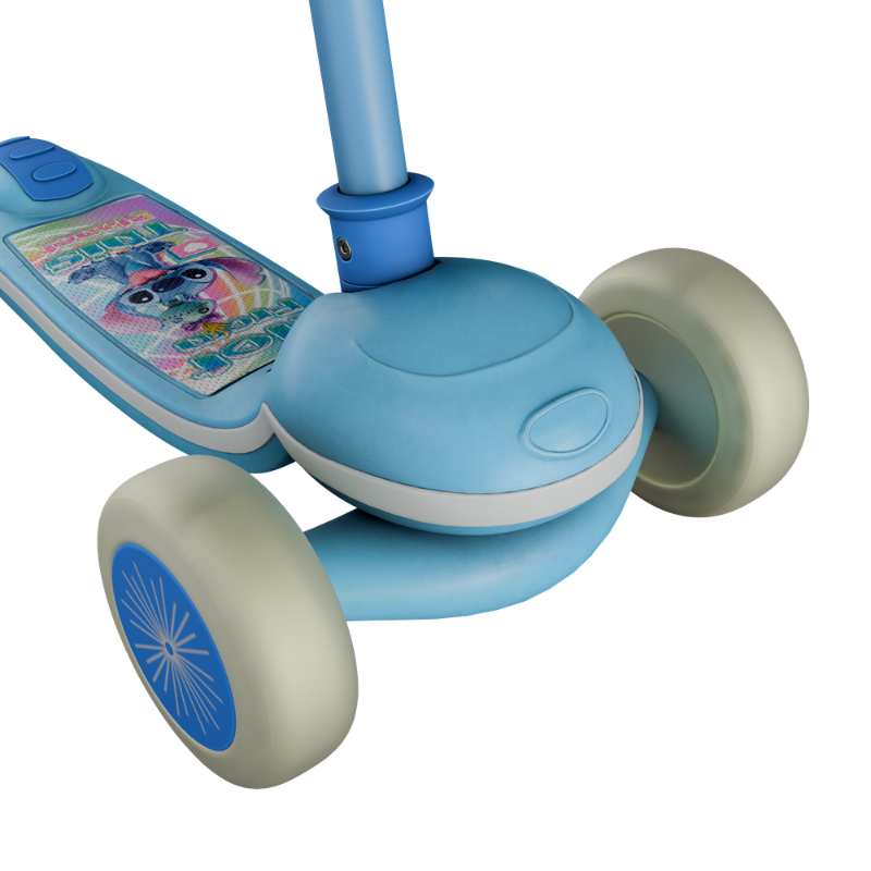 3-WHEEL KICK SCOOTER WITH MUSIC & LED STRIP -BLUE