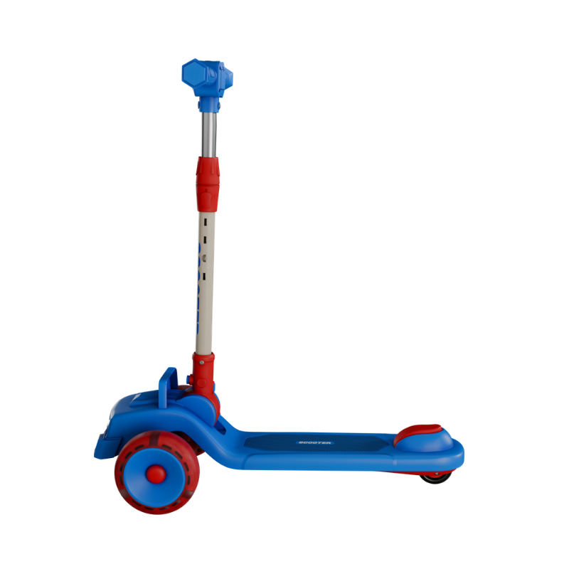 3-WHEEL KICK SCOOTER WITH MUSIC -RED/BLUE