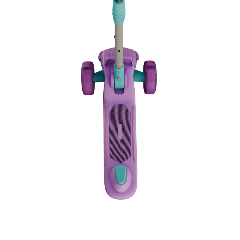 3-WHEEL KICK SCOOTER WITH MUSIC -PURPLE/SEA GREEN