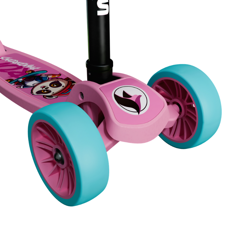 KICK SCOOTER (NON LED) - PINK/SEA GREEN