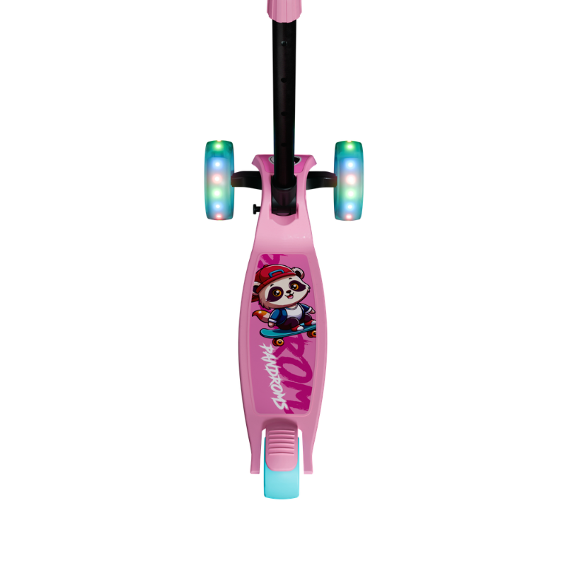 KICK SCOOTER ( LED) -  PINK/SEA GREEN