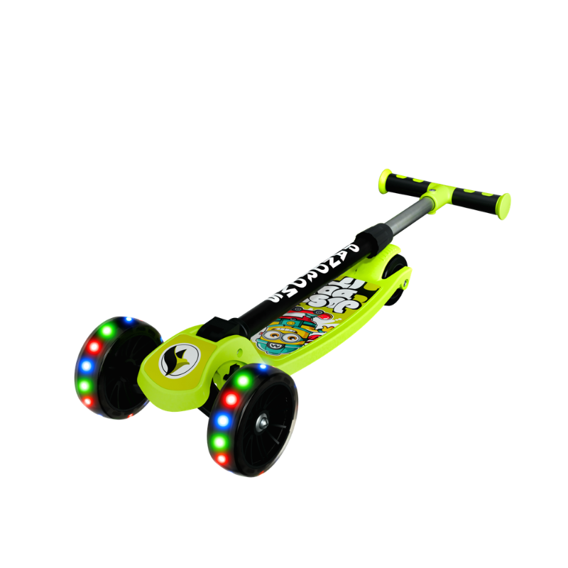 KICK SCOOTER ( LED) - FL.YELLOW/BLACK