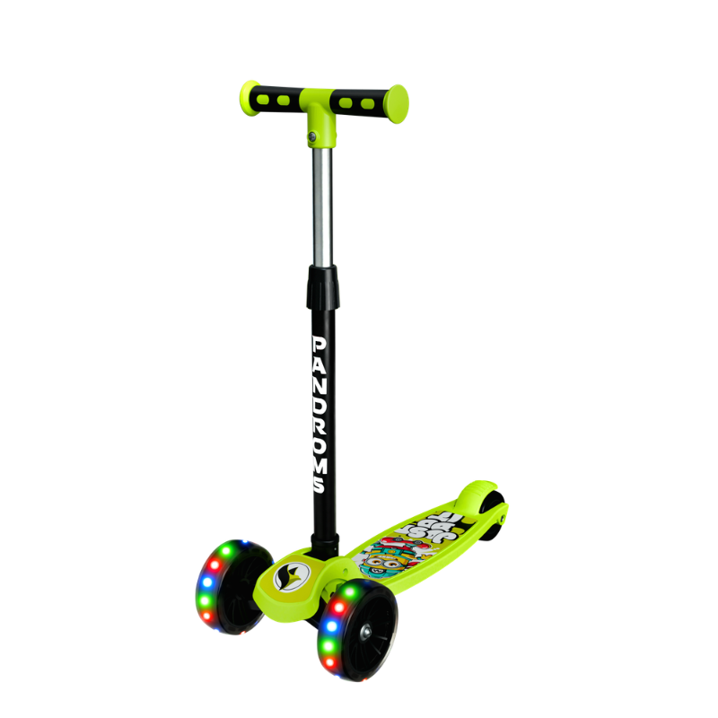 KICK SCOOTER ( LED) - FL.YELLOW/BLACK